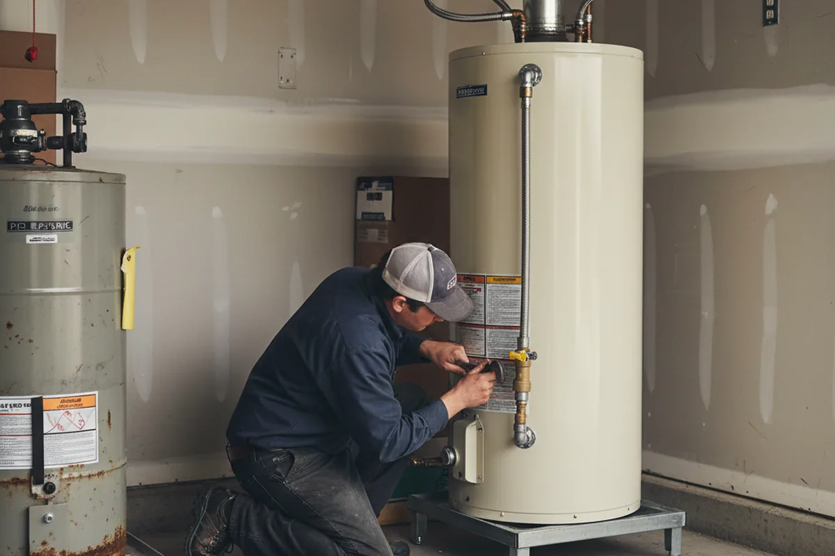 Water heater and shutoff valve replacement in Bartonsville